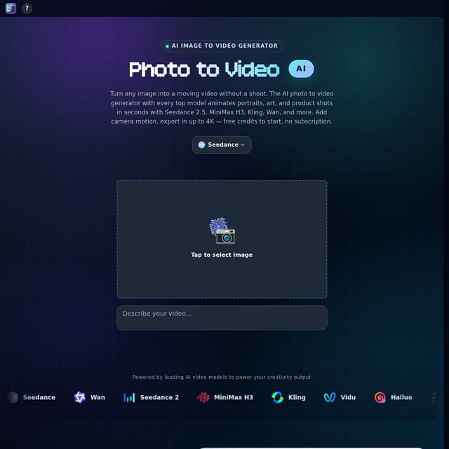 Photo2Video AI Generator